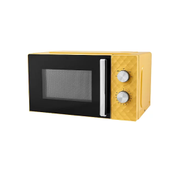 George Home GMMD101Y Manual Microwave Oven Diamond Texture 17L 700w Yellow