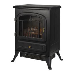 Russell Hobbs RHEFSTV1002B Electric Stove Fire Heater 2 Heat Settings Black