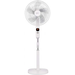 Igenix DF1670 Digital Pedestal Fan with LED Display 12 Speed Settings 55w White