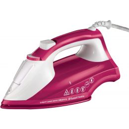 Russell Hobbs 26480 Steam Iron Anti-Scale Ceramic Soleplate Light and Easy Berry