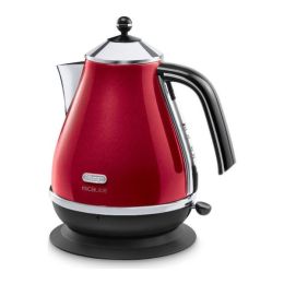 De'Longhi KBOM3001R Jug Kettle Micalite Stylish Gloss Red Rapid Boil