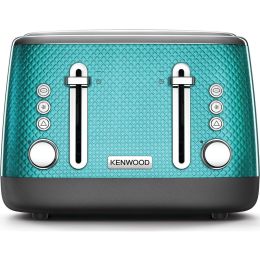 Kenwood TFM810BL Mesmerine 4 Slice Toaster with Defrost & Reheat Function - Blue