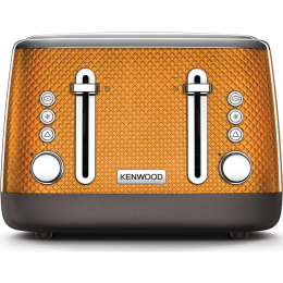 Kenwood TFM810OR Mesmerine 4-Slice Toaster with Defrost Function - Orange