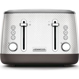 Kenwood TFM810WH NEW Mesmerine 4-Slice Toaster Defrost & Reheat 1800W - White