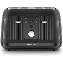 Kenwood TFP09.000BK 4 Slice Toaster Defrost Functions 1800w Midnight Black 