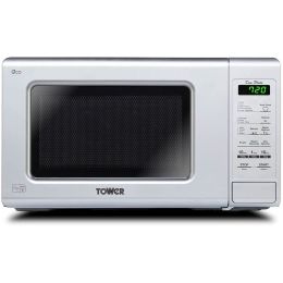 Tower KOR6M1RDSLT Touch Control Microwave Oven with Duo-Plate 800W 20L Silver