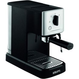 Krups XP344040 Manual Espresso Coffee Machine Maker Calvi 1500w Black & Metal