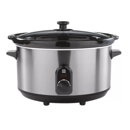 Lakeland 17168 Slow Cooker 6L Dishwasher Safe Ceramic Cooking Pot 290w Silver