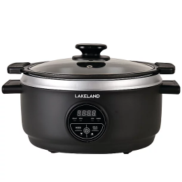 Lakeland 27217 Digital Slow Cooker with 4 Heat Settings 3.5L 200w Black 