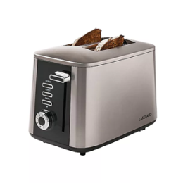 Lakeland 27572 2 Slice Toaster with Cancel Defrost & Reheat Buttons 1750W Silver