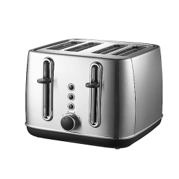 Lakeland 63424 4 Slice Toaster Bagel Defrost & Cancel Settings Stainless Steel 