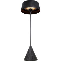 Lowry LFPTH5 Freestanding Patio Heater 230Cm High 2.1Kw Rattan Effect Black