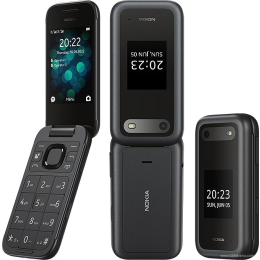 Nokia 2660 Flip Mobile Phone 2.8" Display 128MB Dual SIM 4G Phone - Black