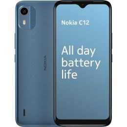 Nokia C12 6.3” HD+ Dual SIM Smartphone Android 12 2GB RAM/64GB ROM Cyan