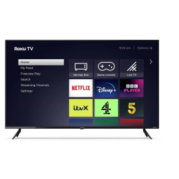 Polaroid P50UR1313U4K Smart Roku TV 50" Ultra HD LED TV Freeview Play Black