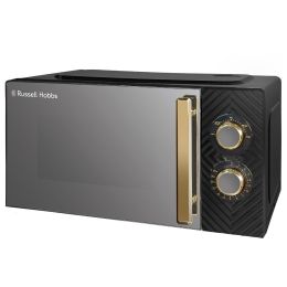 Russell Hobbs RHMM723B Manual Microwave 17L 700W 5 Power Levels Black Groove 