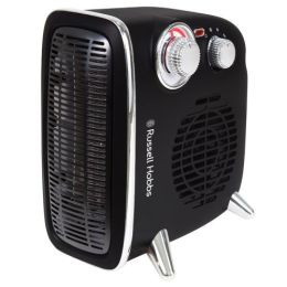Russell Hobbs RHRETHFH1001B Electric Fan Heater 2 Heat Settings 1800W Black