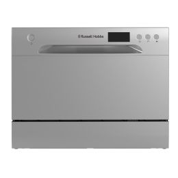Russell Hobbs RHTTDW6S Dishwasher Freestanding 6 Settings Silver[Energy Class F]