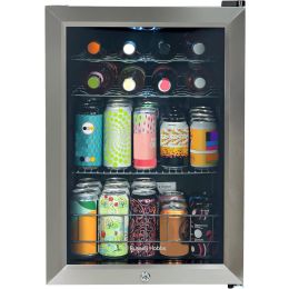 Russell Hobbs RHGWC4SS-LCK Freestanding Wine Cooler with LED Display 62L Black