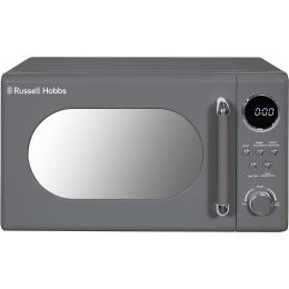 Russell Hobbs RHM2044G Solo Microwave Oven Digital Control Retro 20L 800w Grey