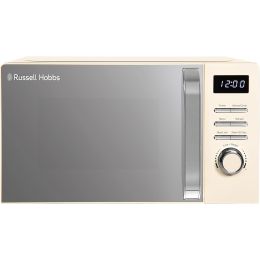 Russell Hobbs RHMD818C Digital Microwave Oven with 5 Power Levels 20L 800W Cream