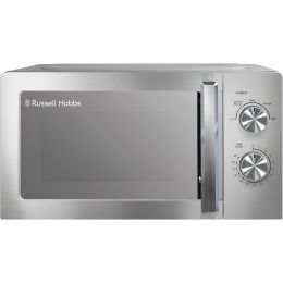 Russell Hobbs RHMM827SS Compact Solo Microwave Oven Easy Clean 20L 800w Silver 