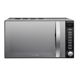 VYTRONIX Digital Microwave Oven 5 Power Levels 800W 20L Freestanding Black