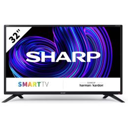 SHARP 1T-C32EE2KF2FB 32″ 720p Smart TV HD Display Harman/Kardon Speakers Black