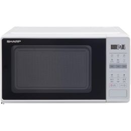 Sharp RS172TW Solo Microwave Oven Digital with Clock & Timer 17L 700w White