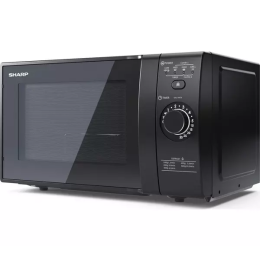Sharp YC-GG02U-B 700w Microwave Oven with Grill & Defrost Function 20L Black 
