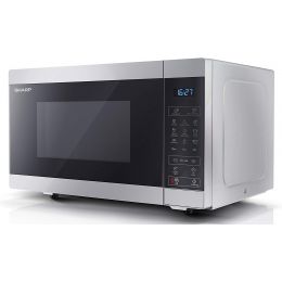 Sharp YC-MG51U-S 900w Digital Microwave Oven & Grill ECO Function 25L Silver
