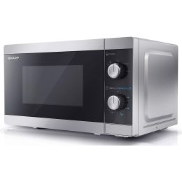 Sharp YC-MS01U-S NEW Manual 20 Litre Solo Microwave + 5 Power Levels 800W Silver