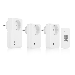 Smartwares SH5-SET-GW-UK Smart Switch Set Plug 3 Plugs & Remote Control White