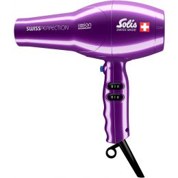 Solis 440 Hairdryer NEW Swiss Perfection Professional Blow Dryer 2300w Violet