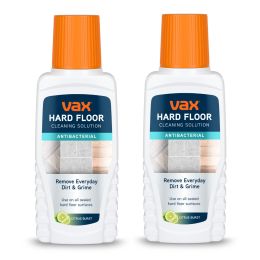 Vax Hard Floor Antibacterial Cleaning Solution 2x250ml Citrus Burst Scent 