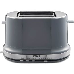 Tower T20043GRP 2 Slice Toaster Belle 7 Browning Settings 800W Graphite