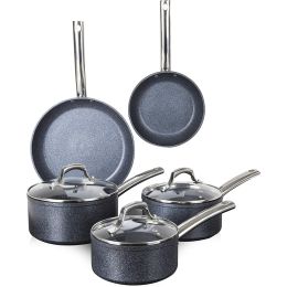 Tower T800031 Induction Pots & Pans Non Stick 5 Piece Set 16/18/20/20/28cm Black