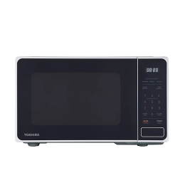 Toshiba MM2-EM20PF 800w Microwave Oven with Defrost Mode 20L Black & White