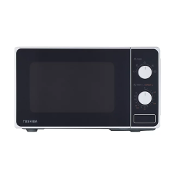 Toshiba MM2-MM20PF(BK) 800w Microwave Oven with Manual Control 20L Black Compact