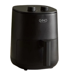 Gino D'Acampo Manual Air Fryer 3L Quick Cook Automatic Timer Shut Off Black