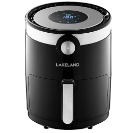 Lakeland 62802 Digital Air Fryer 3L 8 Preset Programmes Quick Cook 1350W Black