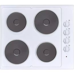 Statesman ESH630WH 60cm 4 Plate Electric Hob Solid Hotplate 6 Power Levels White