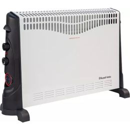 Russell Hobbs RHCVH4002 Electric Heater 3 Heat Settings 2KW 20m² Room Size Black