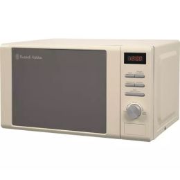 Russell Hobbs RHM2064C NEW Heritage Digital Microwave Oven 20L 800W - Cream
