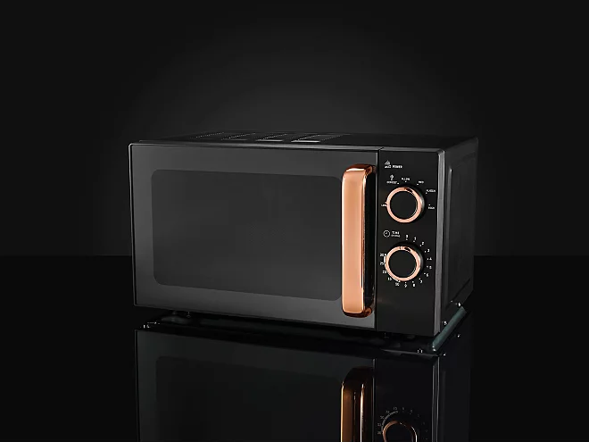 George Home GMM201RG-21 Manual Microwave Oven 17L 700w Black & Rose ...