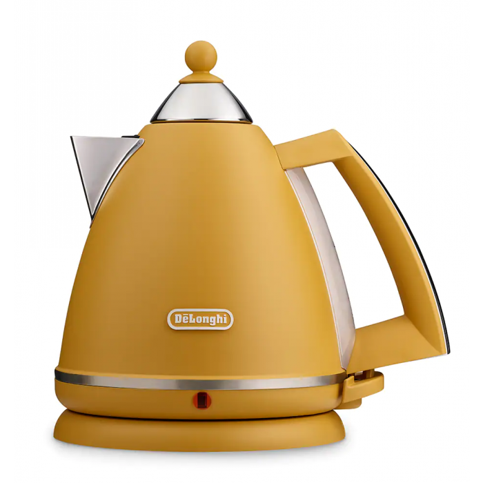 A yellow argento silva kettle